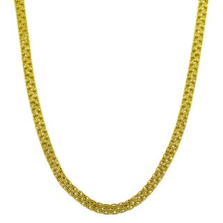 Fremada Gold over Silver 18 inch 3.5 mm Bismark Chain Today $36.49
