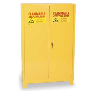Eagle 4510LEGS Flammable Safety Cabinet, 45 Gal., Yellow
