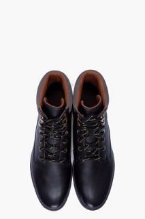 Paul Smith Jeans Black Leather Blackout Sneakers for men