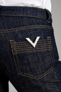 Valentino Red  Signature Rhinestone Jeans for women