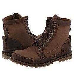 Timberland Renovation Fabric and Leather 6 Boot Medium Brown Oiled