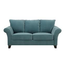 Portfolio Provant Turquoise Blue Velvet Sofa