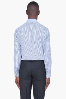 Marni Blue Dyed Stripe Poplin Shirt for men