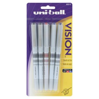 Uni ball Vision Fine point Nonrefillable Soft grip Rollerball Pens