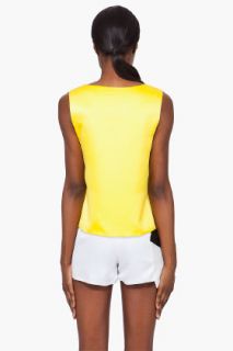 Mandy Coon Yellow Reversible Coral Moon Tank Top for women