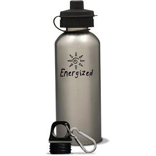 AffirmWater 17 oz I am Energized Stainless Steel Water Bottle Today