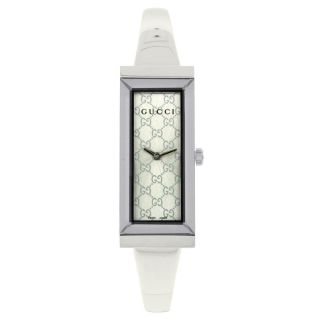 Gucci Womens G Frame Silver Dial Steel Watch
