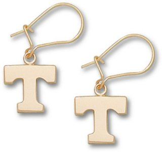 Tennessee Volunteers 3/8 Power T Dangle Earrings   14KT