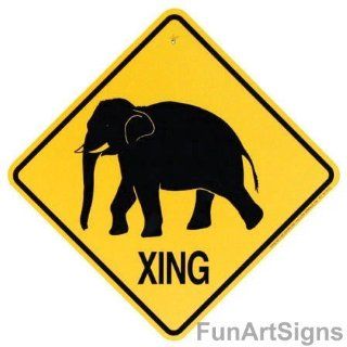 Elephant Crossing Xing Sign 