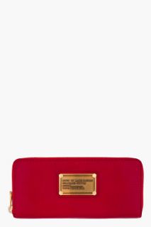 Marc By Marc Jacobs Red Leather Zip Wallet for women