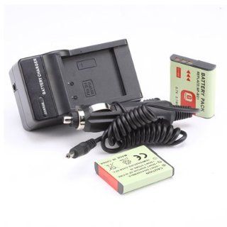 2Pcs Battery+Charger for Sony CyberShot DSC W230 DSC W290
