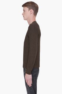 Marc Jacobs Dark Olive Alpaca Sweater for men