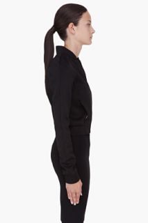 T By Alexander Wang Black Neoprene Zip Jacket for women