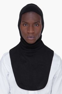 JUUN.J Black Hooded Wool Collar for men