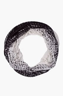 Ann Demeulemeester Spotted Two Tone Aura Ombre Convertible Scarf for men