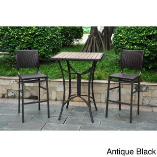 Barcelona 32 inch Square Bar Height Bistro Table with 2 Chairs Today