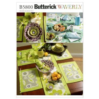 Butterick Patterns B5800OSZ Napkins, Placemats, Table