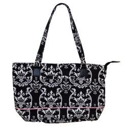 Jenni Chan Damask Compartmented Laptop Tote with Velcro Lock