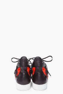 Raf Simons Black Multi lace Sneakers for men