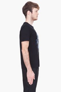 Alexander McQueen Black Palm Skull T shirt for men