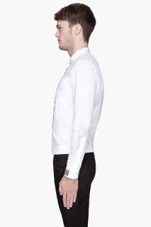 Diesel White Silver embroidered Smiskar Shirt for men