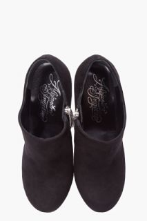 Alejandro Ingelmo Black Suede Sophia Boots for women