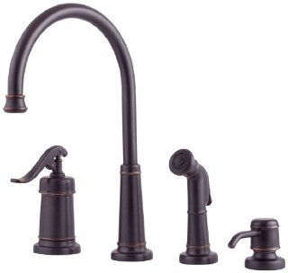 Pfister 026 4YPY Ashfield Single Handle Kitchen Faucet, Tuscan Bronze