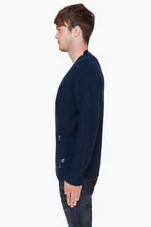 Pierre Balmain Navy Wool Maglia Sweater for men