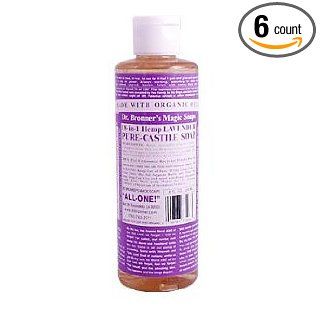 Magic Pure Castile Soap Organic Lavender, 8 fl oz (236 ml) (6 Pack)