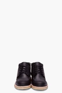 Pierre Hardy Black Mid top Mat Shoes for men