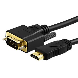 BasAcc 6 foot Black HDMI to VGA Cable Today $4.49