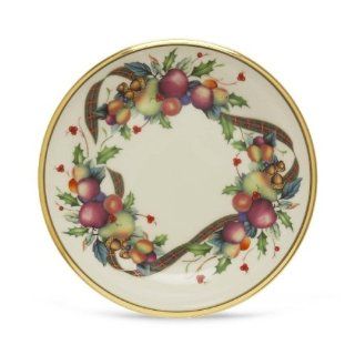 Lenox Holiday Tartan Gold Banded Ivory China Butter Plate