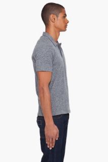 Theory Charcoal Fasten Greger Polo for men