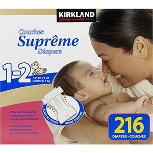 Diapers, Size 1 2, up to 15lbs, 234 Diapers