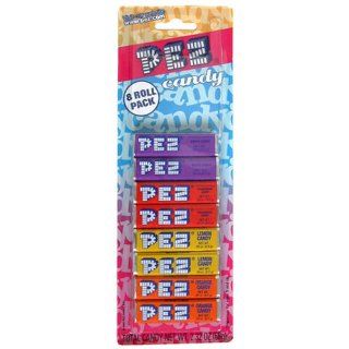 PEZ Assorted Fruit Candy Refills, 8 Pack Packages (Pack of 24) 