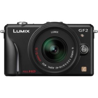 Panasonic Lumix DMC GF2 12.1MP Mirrorless Black Digital SLR Camera