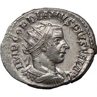 GORDIAN III w spear and globe 242AD Rare Authentic Silver