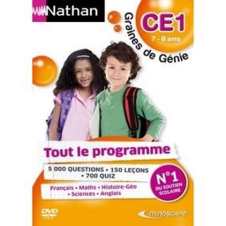 NATHAN GRAINES DE GENIE CE1 2010/2011 / Jeu PC   Achat / Vente PC