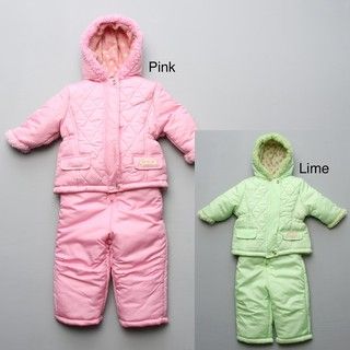 Pink Platinum Infant Girls Snowsuit