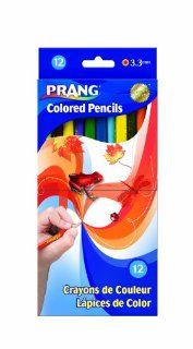 Dixon Prang Presharpened 7 Inch Colored Pencils, 12 Color