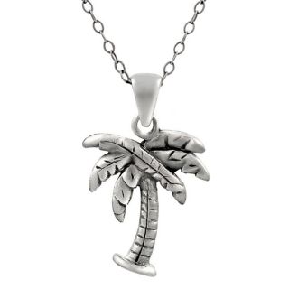 Tressa Sterling Silver Palm Tree Necklace