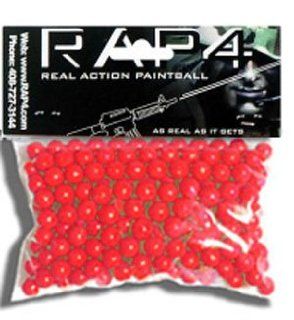 RAM RAP4 .43 Caliber Paintballs, Red, 250ct Sports