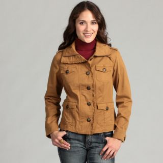 Live a Little Womens Ruffle Trim Military Jacket Today: $38.99 4.6 (5