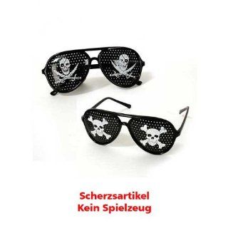 Piratenbrille Piraten Brille Totenkopf 2 verschiedene Modelle 