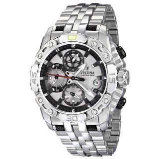 Festina Mens F16542/1 Silver Stainless Steel Quartz Watch with Grey