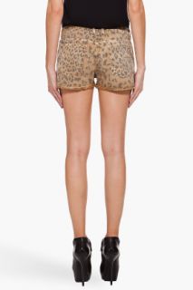 Current/Elliott Leopard Print Boyfriend Shorts for women