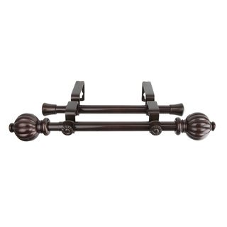Cocoa Dome Adjustable Double Curtain Rod
