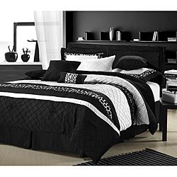 Cheetah Black/ White Oversized 8 piece Comforter Set Today $89.99 3.9