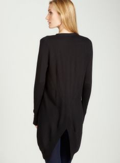 Joan Vass New York Snap front cardigan in black