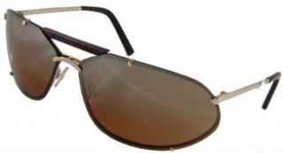 4265S D78 Fashion Aviator Sunglasses, Gold Frame/ Brown Lenses: Shoes